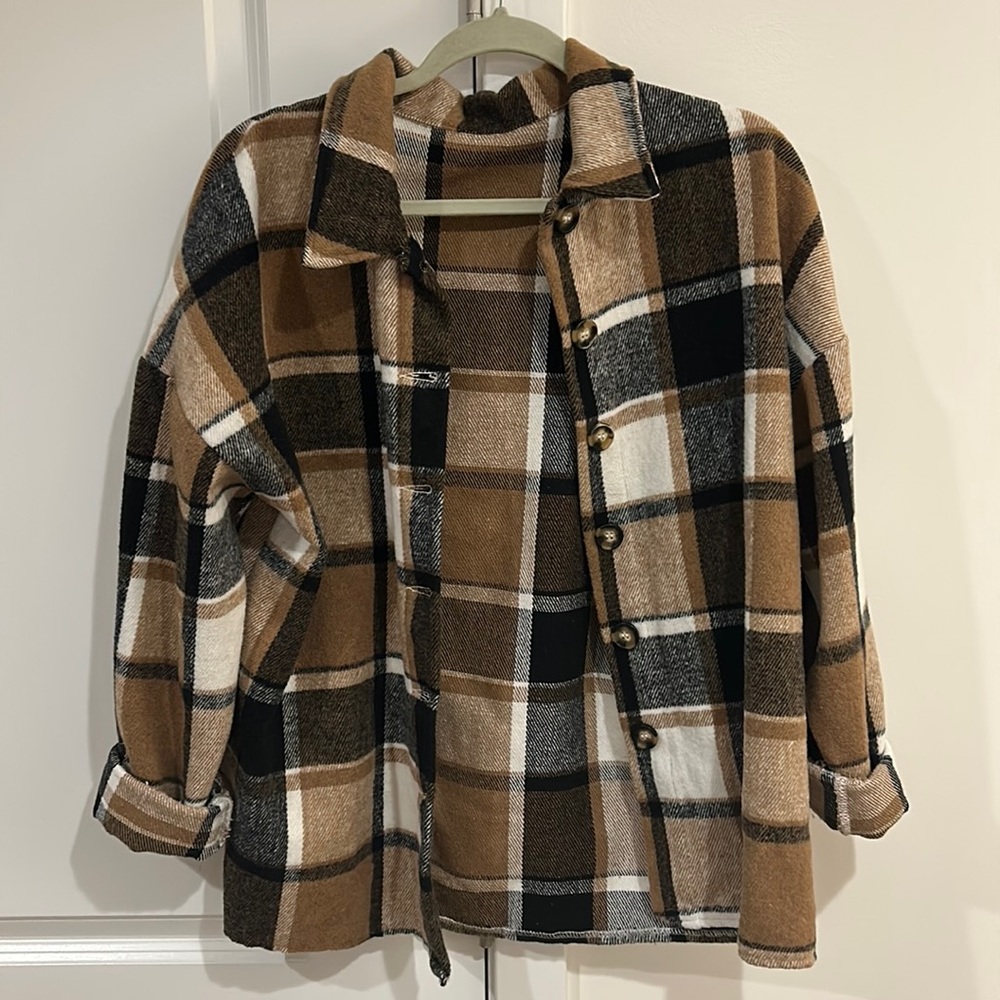 Plaid shacket